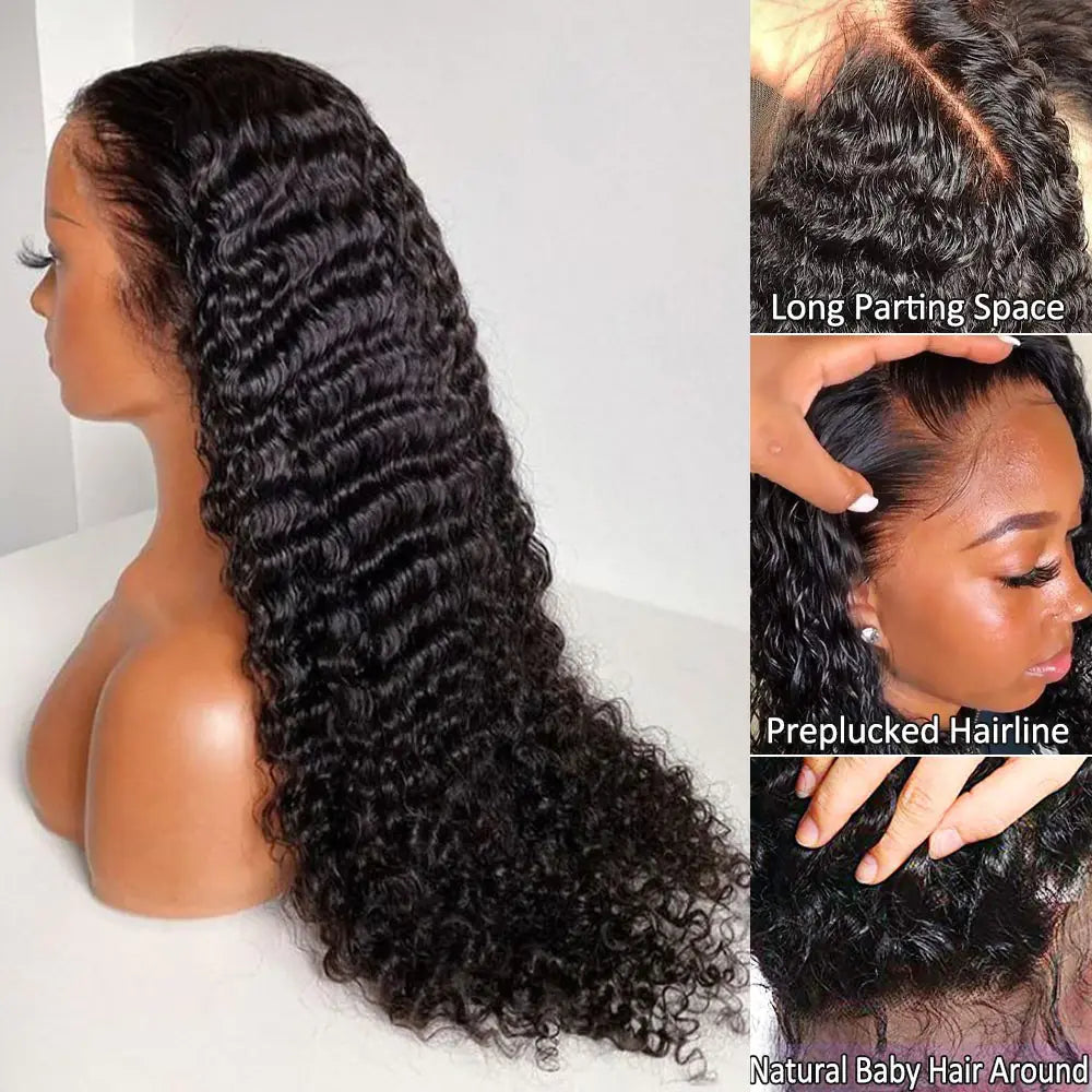 Deep Wave Frontal Wig